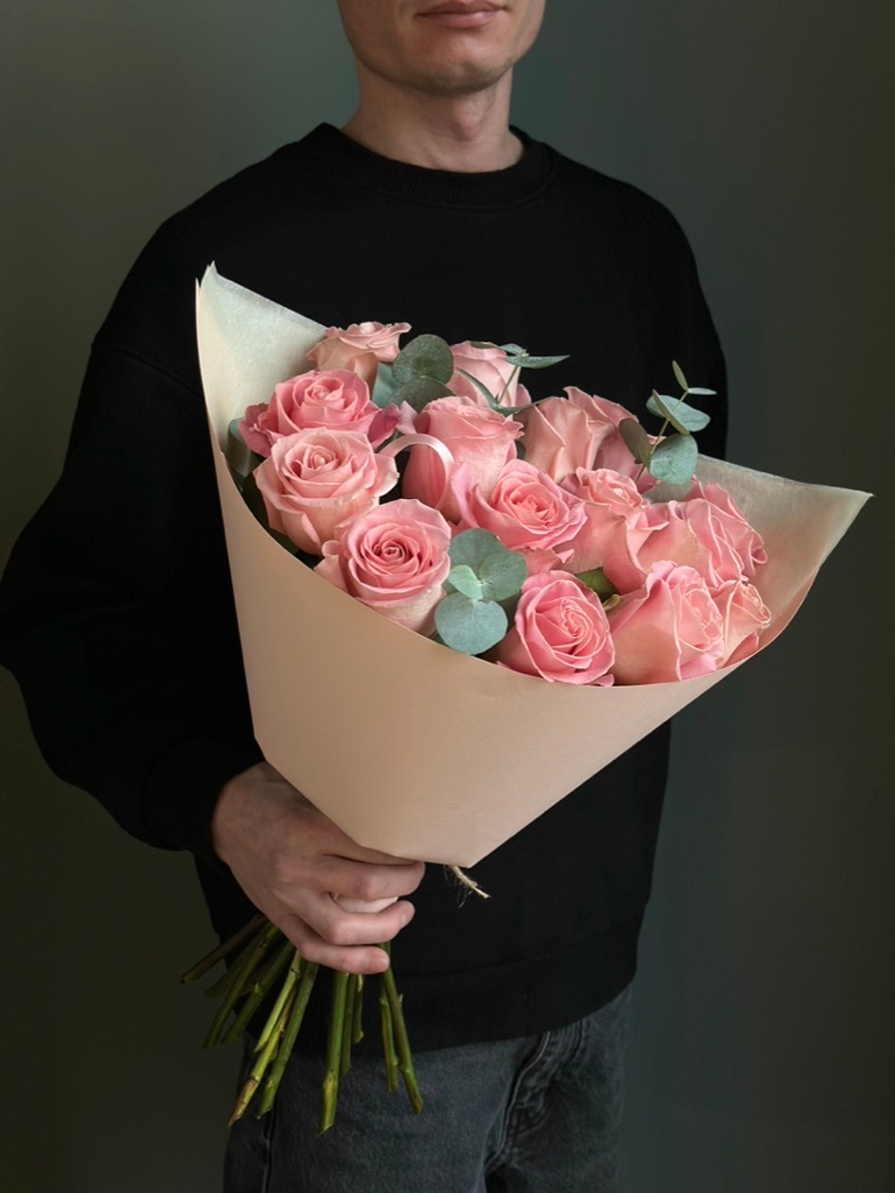 Моно розовых роз