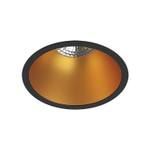 DK3026-BG Встраиваемый светильник, IP 20, 10 Вт, GU5.3, LED, черный/золотой, пластик