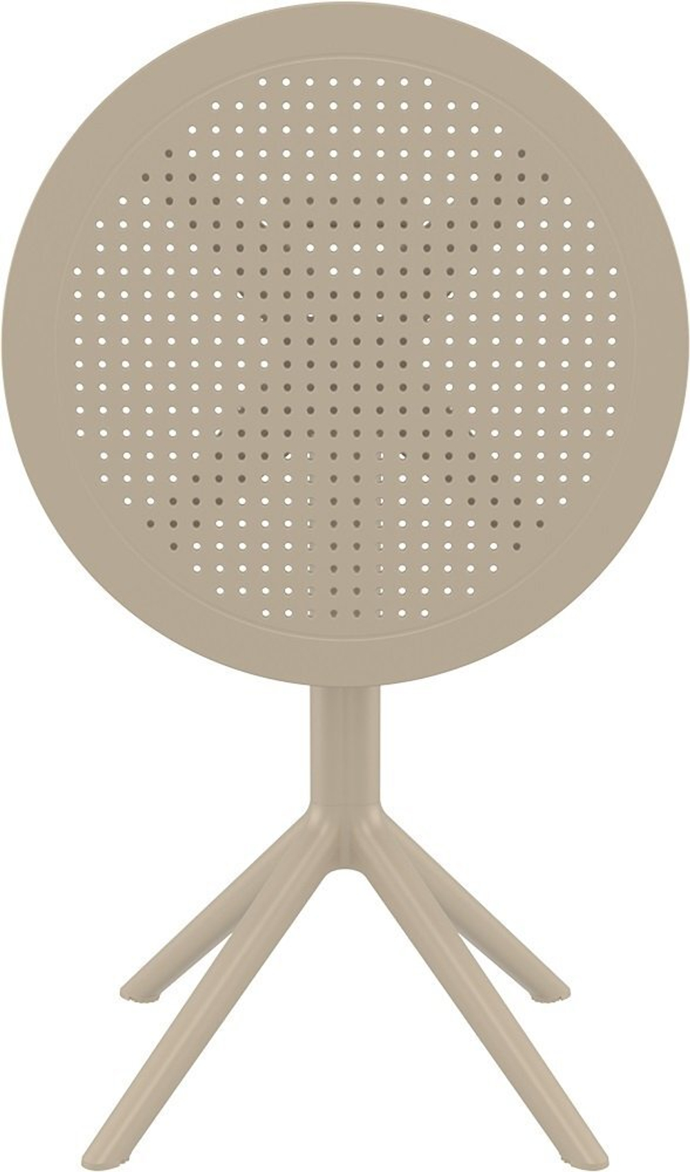 Стол пластиковый складной Siesta Contract Sky Folding Table Ø60, бежевый