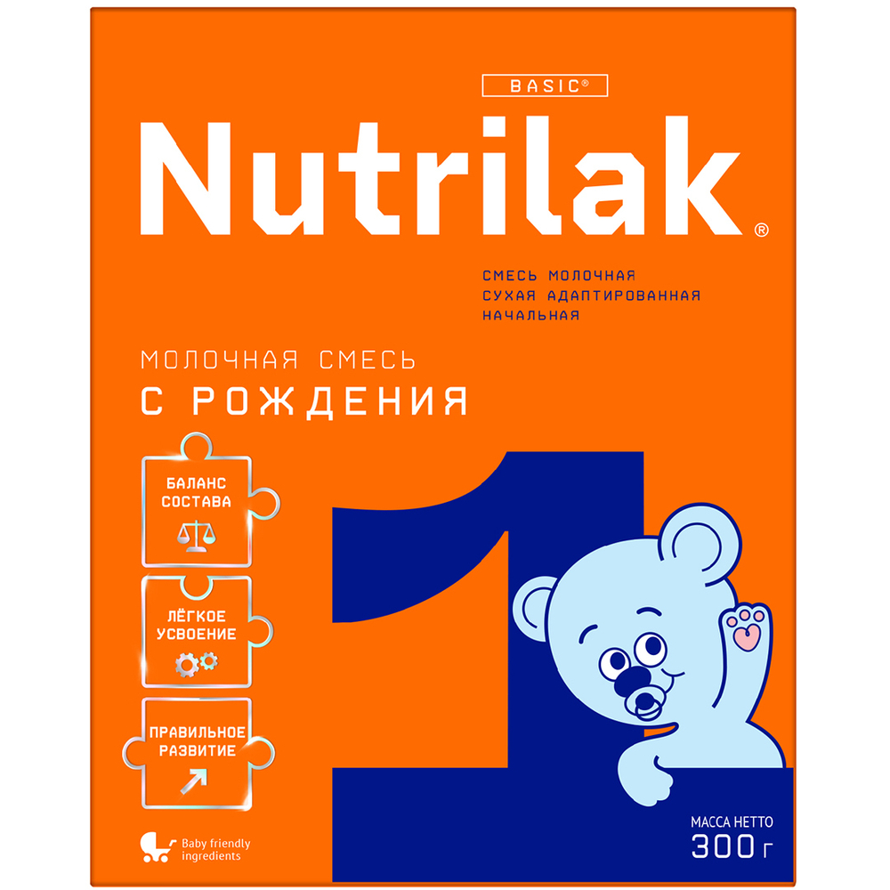 Смесь молочная Nutrilak 1 с 0 месяцев 300г