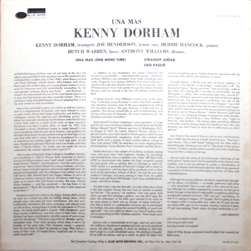 Kenny Dorham / Una Mas (One More Time)(LP)