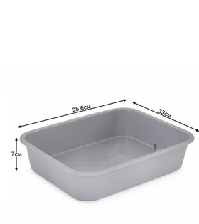 Лоток для кошек "Эконом", 33х25,6х7см, М8212