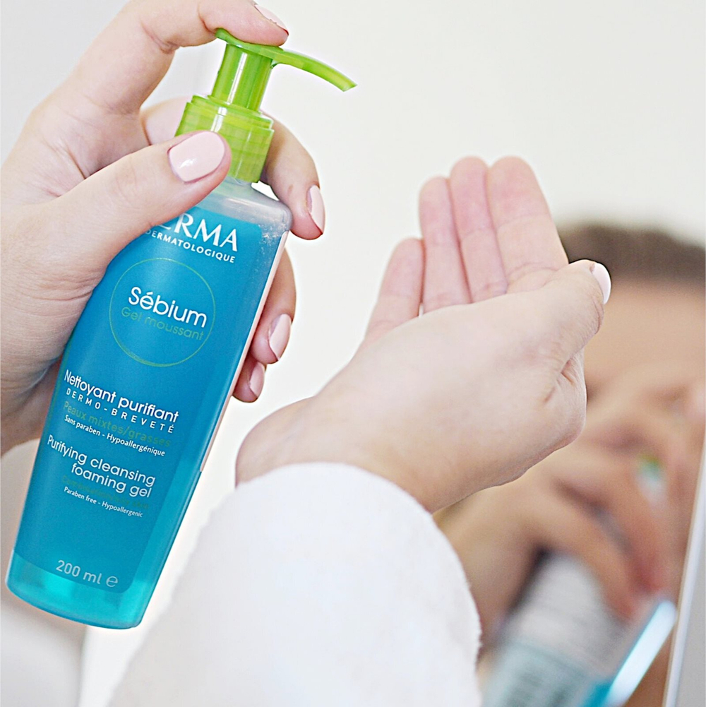 Bioderma Sebium Gel Moussant - очищающий гель для жирной и комбинированной кожи /   200  ml  / GTIN 3401578653709