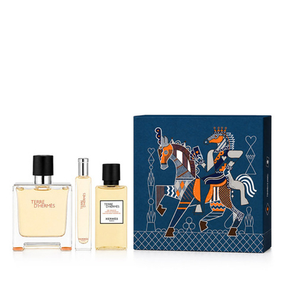 Hermès Terre D'Hermès Parfum 75 ml + Parfum 15 ml + SG body and hair 40 ml M 1 pcs