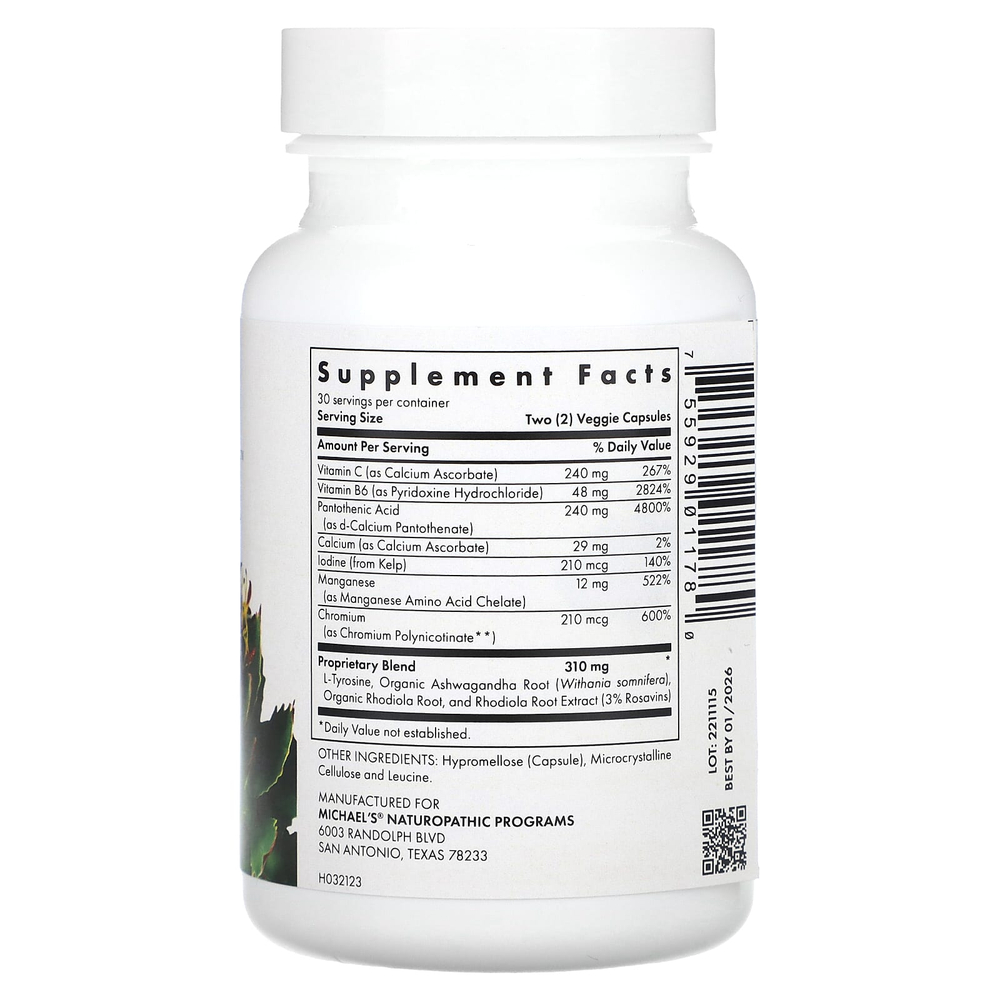 Michael's Health, Thyrodrenal, 60 веганских капсул