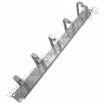 SKAT TB Org R5/45-G  Кабельный органайзер 19", 5 колец 45 мм, серый