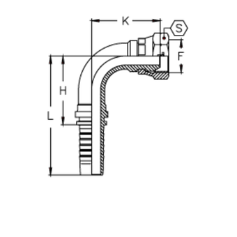 Фитинг DN 10 DKM (Г) 18x1.5 (90)
