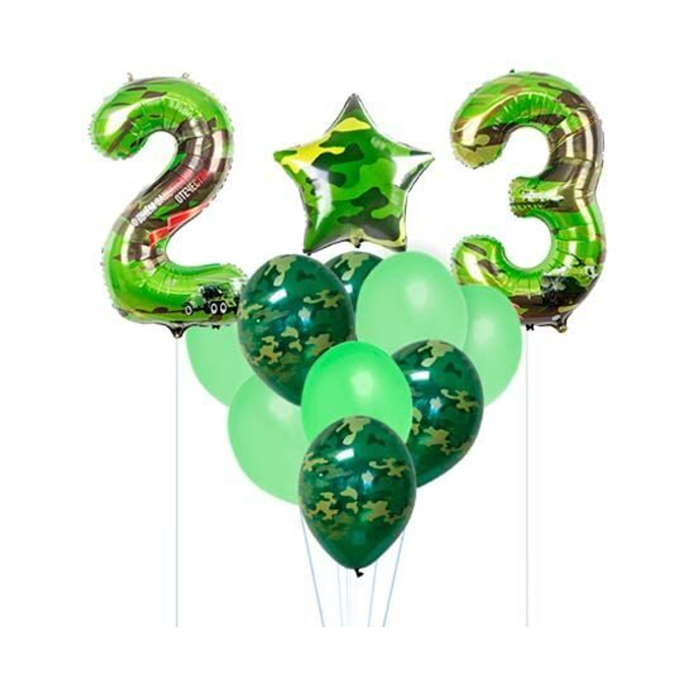 Фонтан из шаров 23 февраля