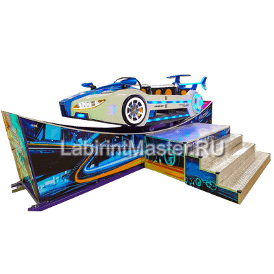 Аттракцион-качеля «Летающая белая машина»