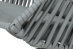 "Капри" подвесное кресло из искусственного ротанга, цвет серый