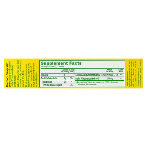Culturelle, пробиотики, повышенная эффективность, 20 миллиардов КОЕ, 20 вегетарианских капсул для приема один раз в день