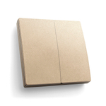 Выключатель беспроводной FERON, TM82, 7мВт, IP20, двухклавишный, золото 41726