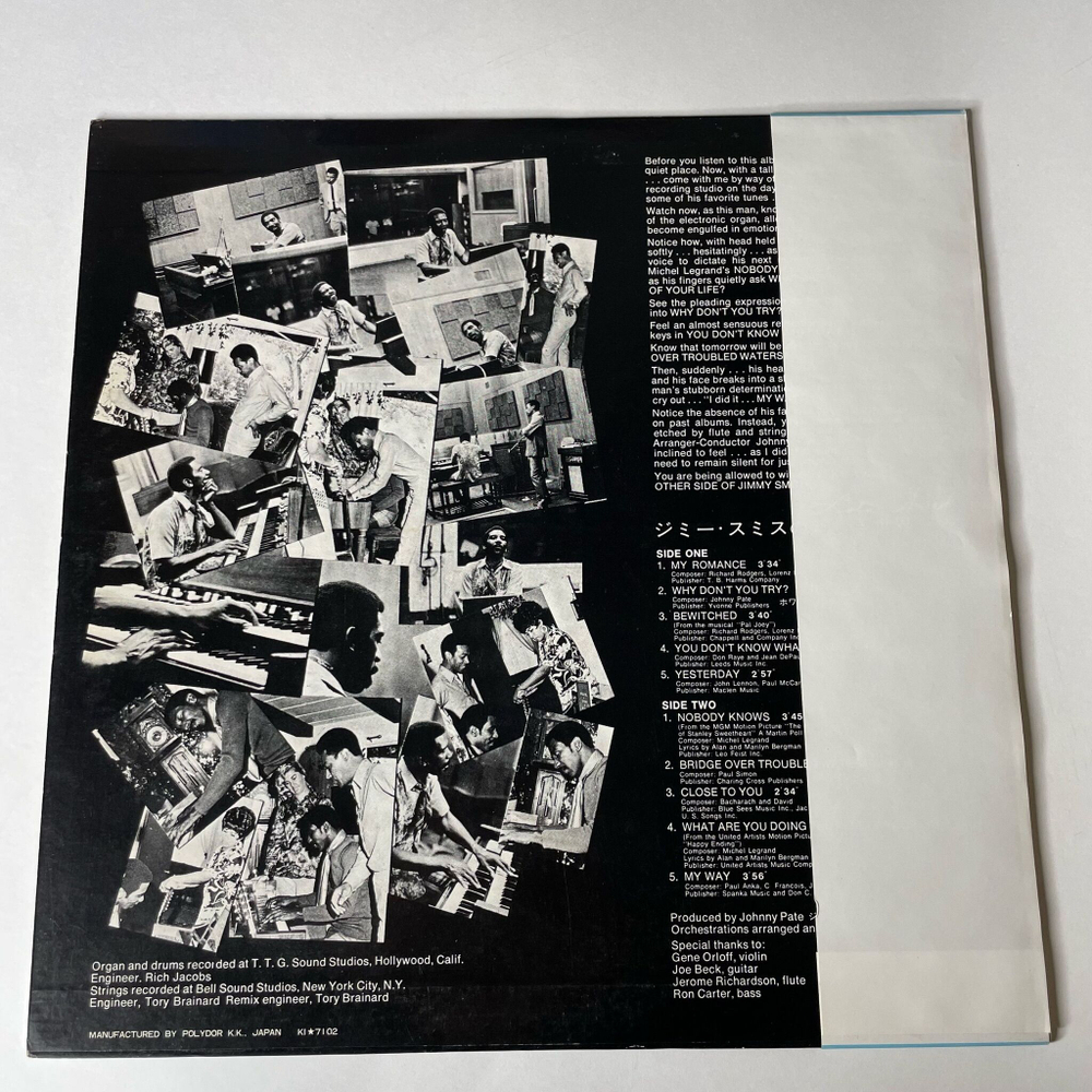 Винтажная виниловая пластинка LP Jimmy Smith, The Other Side Of Jimmy Smith (Japan 1971) (No Obi)