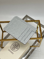 Картхолдер Hermes из кожи крокодила
