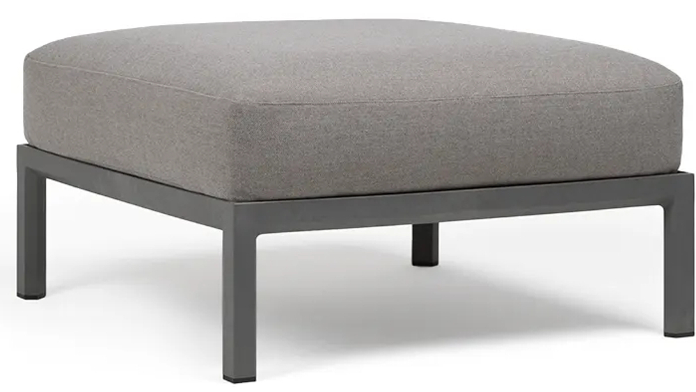 Пуф пластиковый с подушкой Nardi Maximo Pouf, базальт, лава