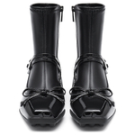 Staccato A Touch Of Naughty Cow Leather Ankle Boots 3.5cm Women"s