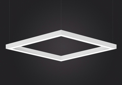 Светильник LED подвесной Ромбовидный LP85-ROMBI-900 90Вт 3000К белый 1536х885х80мм DIOLUM