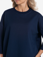 Платье из футера оверсайз