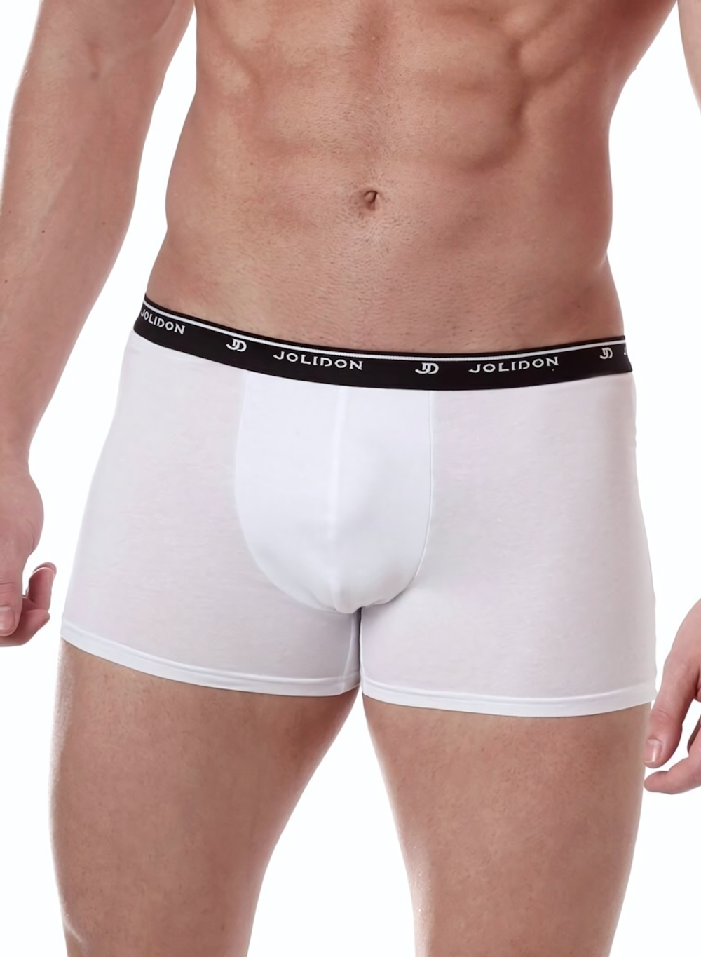 Трусы боксеры из чистого хлопка (Размер: M) (Цвет: белый)