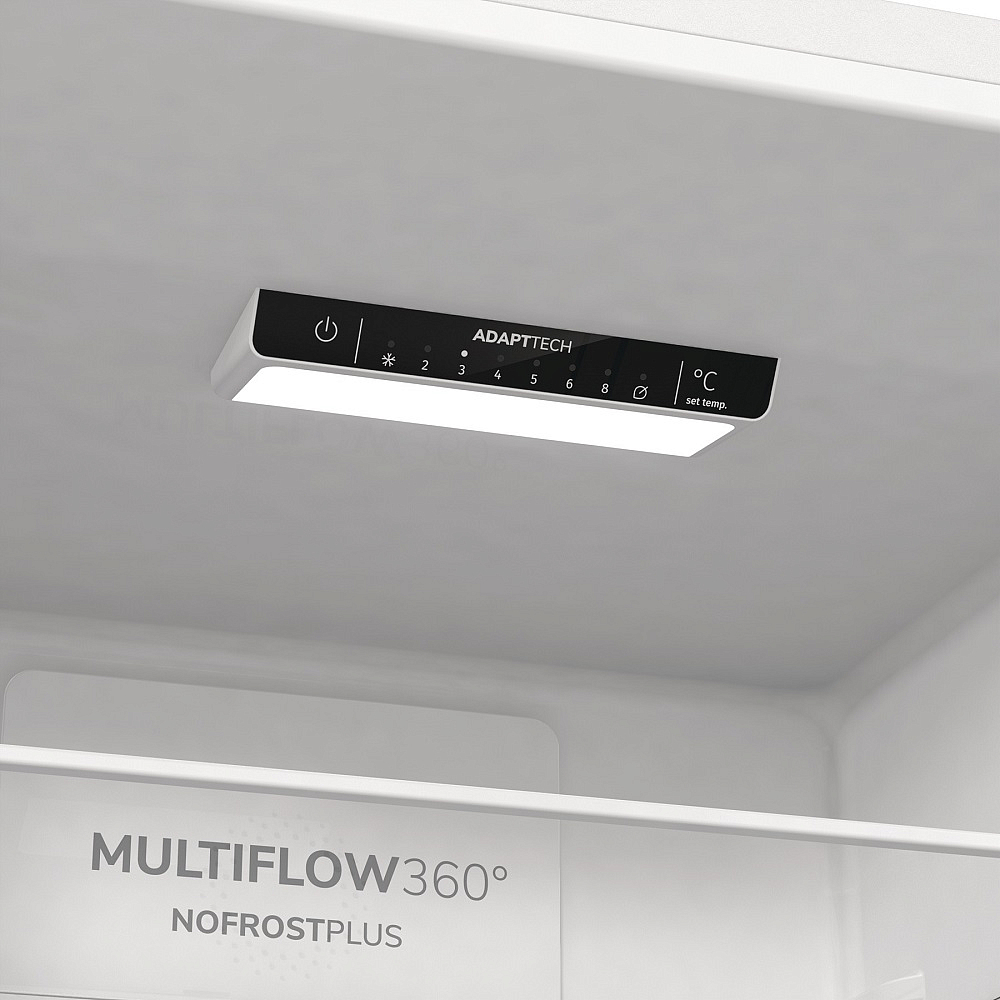 Отдельностоящий двухкамерный холодильник Gorenje NRK6191PW4