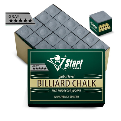 Мел Startbilliards 5 звезд серый (72шт)