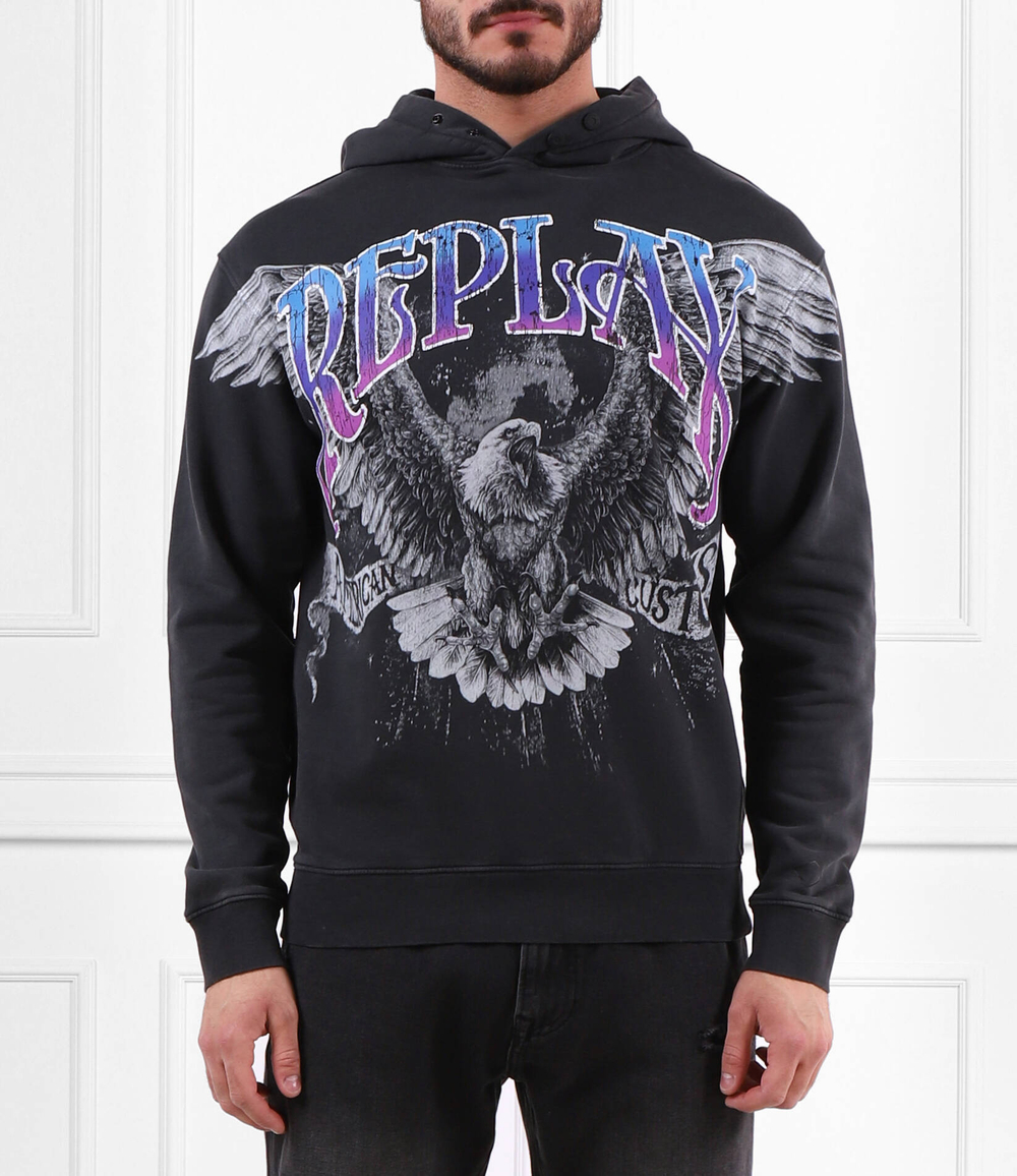 Худи Replay - черный(M6535.000.22738M)