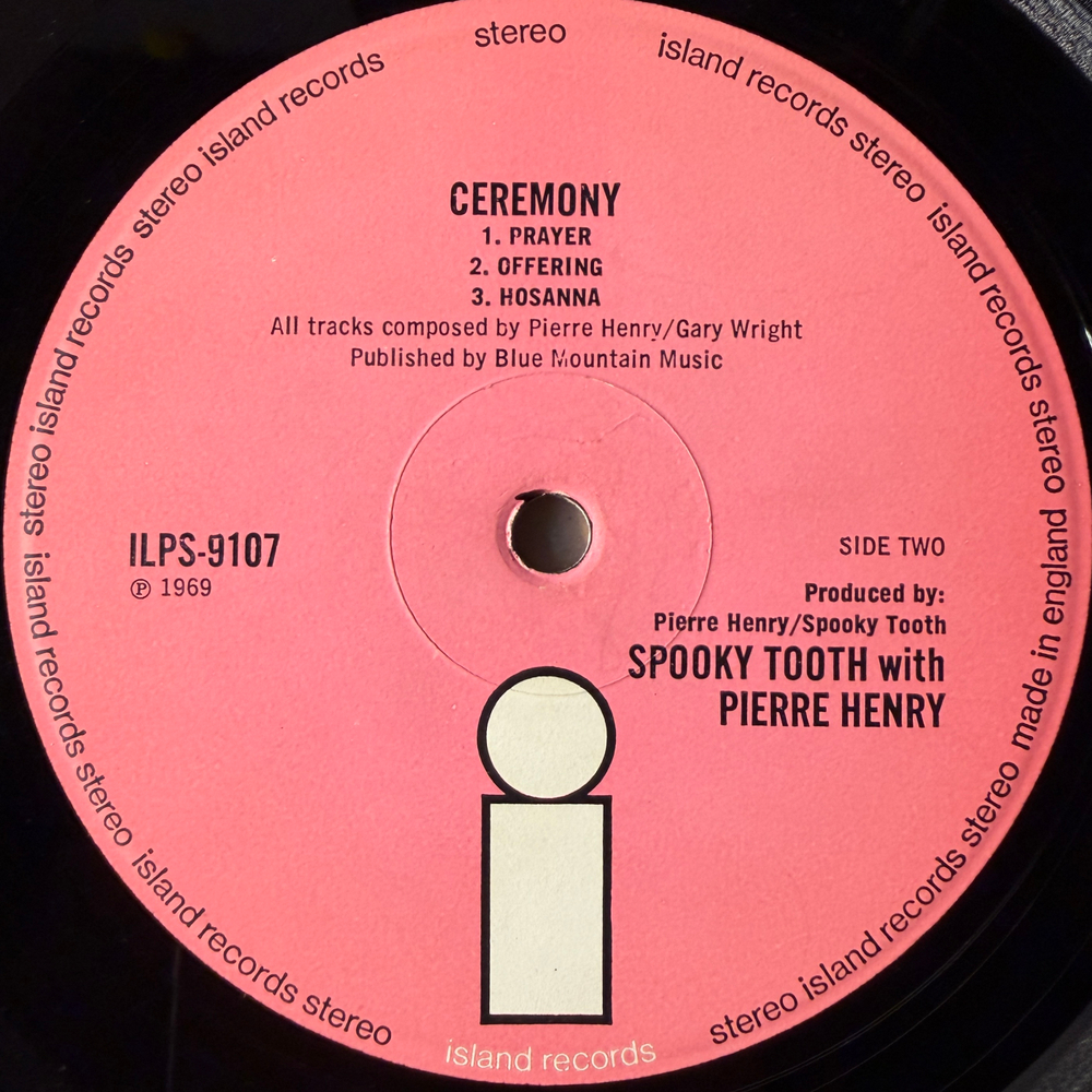 Spooky Tooth / Pierre Henry ‎– Ceremony: An Electronic Mass (Англия 1969г.)