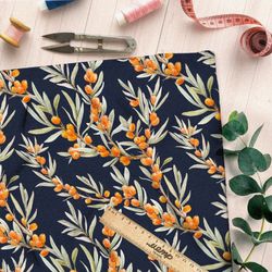 Ткань дюспо облепиха на ветке