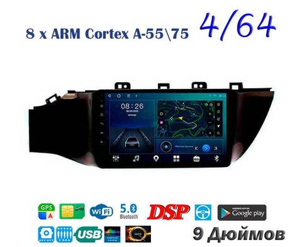 Topway TS10 4+32GB 8 ядер для Kia Rio 2017-2020 (тип2)