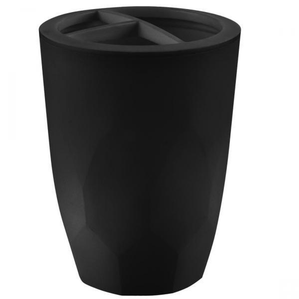 PlastRep Cтакан для зубных щеток Keeplex Light черный лотос
