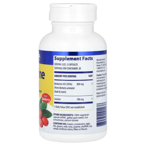 Enzymedica, берберин, 60 капсул