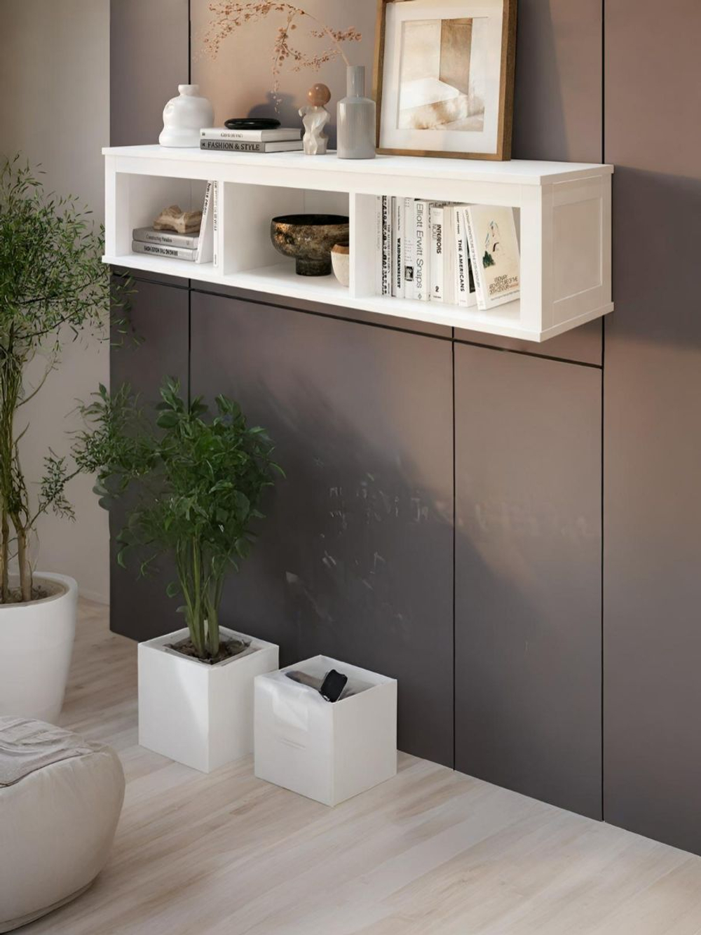 IKEA Полка настенная HEMNES,148*37*34, из массива сосны, белый, КЫМОР (ХЕМНЭС ИКЕА)