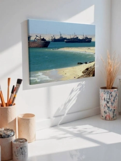 Картина на стену 40 X 50 Заброшенные корабли