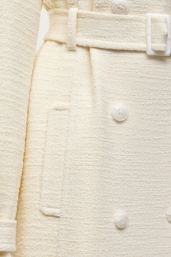 ТРЕНЧКОТ ИЗ МОЛОЧНОЙ ШЕРСТИ