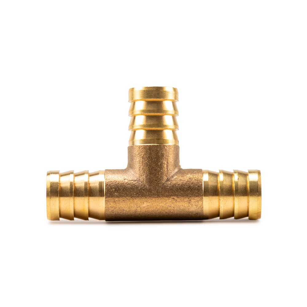 Тройник-соединитель латунный AERO ёлочка 12мм