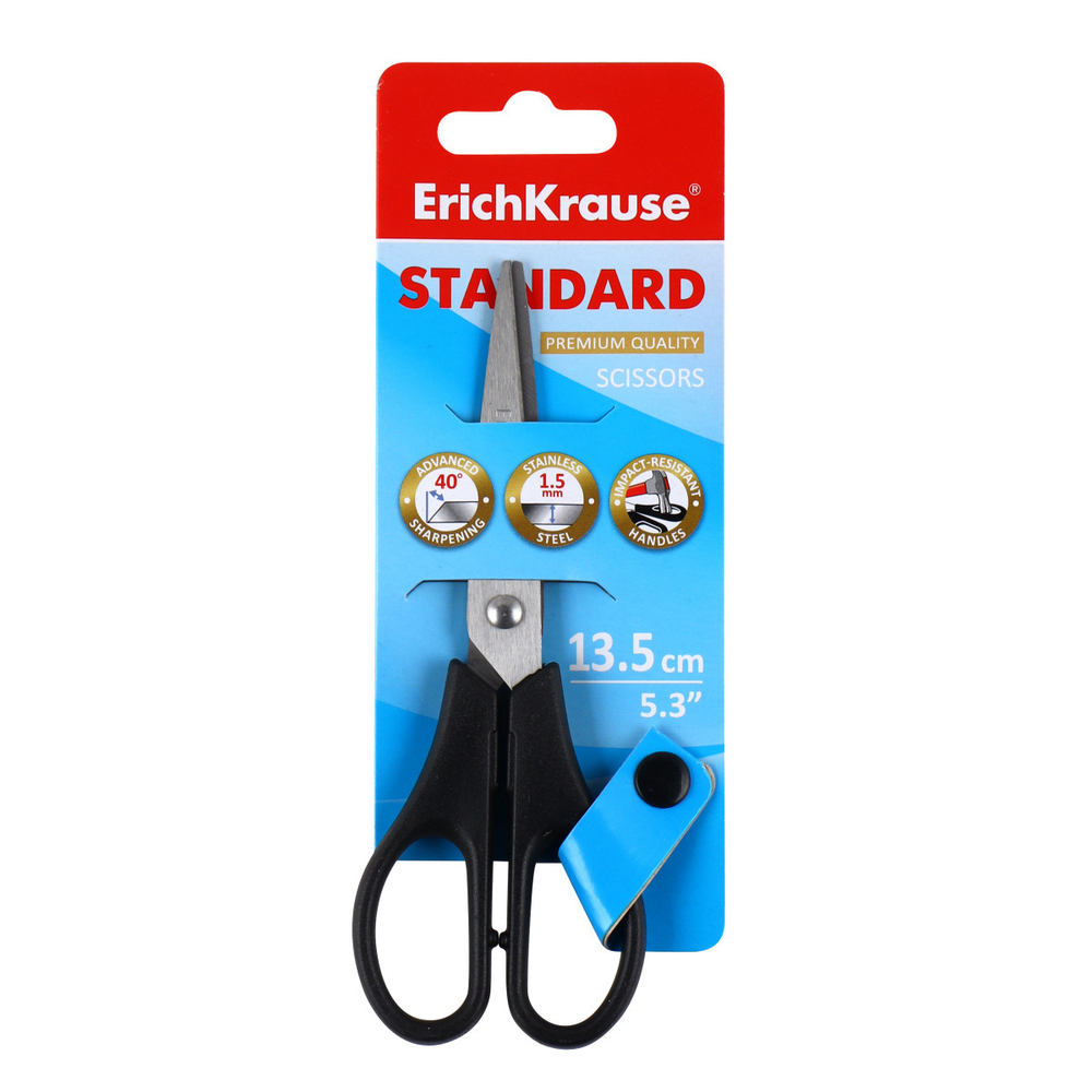 Ножницы 135мм "Standard" пластик.симм.ручки е/пERICH KRAUSE 21919