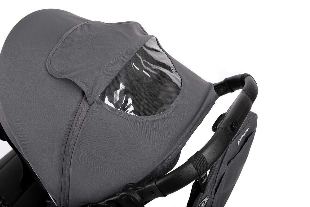 Коляска прогулочная Peppy Polo (steel grey) хром рама