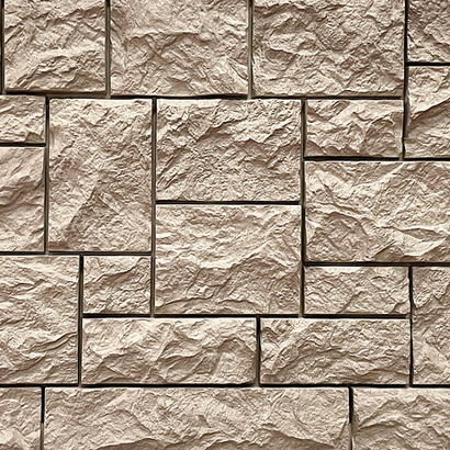 Фасадные панели Камень Дикий, песочный Fineber (Файнбир)