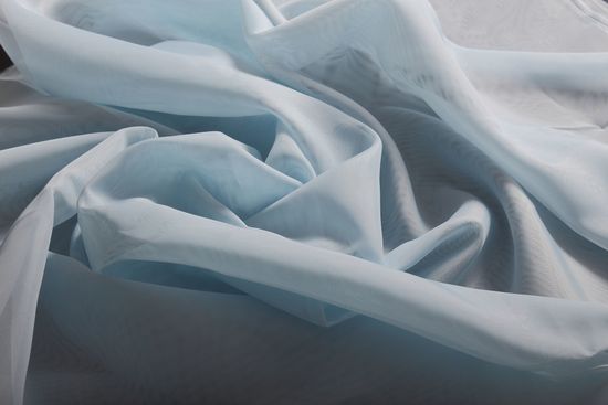 Длинные шторы. Тюль вуаль Nouvelle-2 (Light Blue)