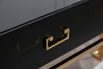 KFG058 Консоль черная 2 ящика  120*42*77см