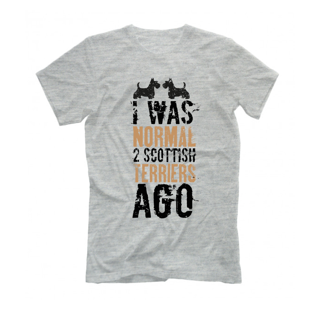 Футболка "Я был нормальным 2 скотча назад"