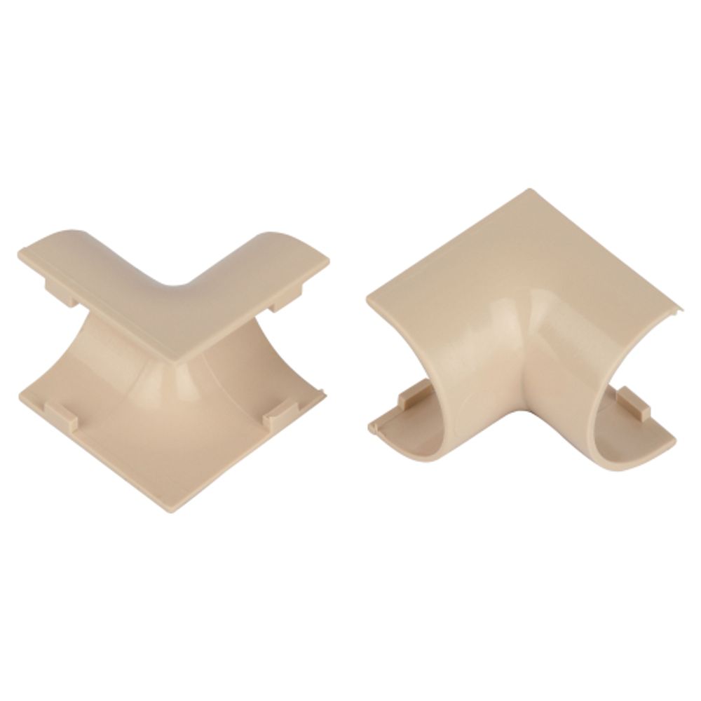 Внутренний угол ЭРА IC-KK-20-12-B для полукруглого кабель-канала бежевый 20х12мм 2шт/комплект