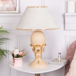 Настольная лампа Источник Энергии Айвори с абажуром №38 Айвори