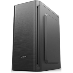 Корпус для компьютера CBR Корпус mATX Minitower MX10, c БП PSU-ATX450-12EC (450W/120mm), 2*USB 2.0, HD Audio+Mic, Black [PCC-MATX-MX10-450W]