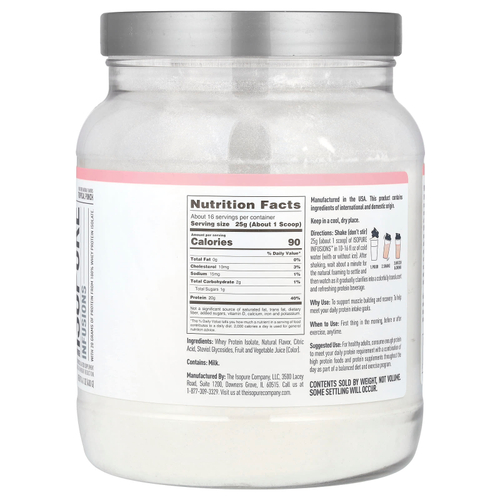 Isopure, Протеиновый порошок Infusions, тропический пунш, 400 г