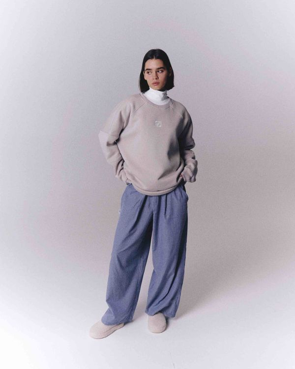 Брюки Striped Baggy Pants Dirty-Blue - фото 6