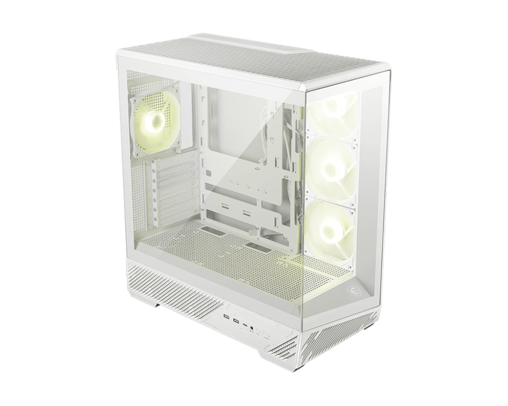 Компьютерный корпус MSI MAG PANO 130R PZ WHITE ATX/mATX/ITX, Back-connect:ATX/mATX Type-C Белый