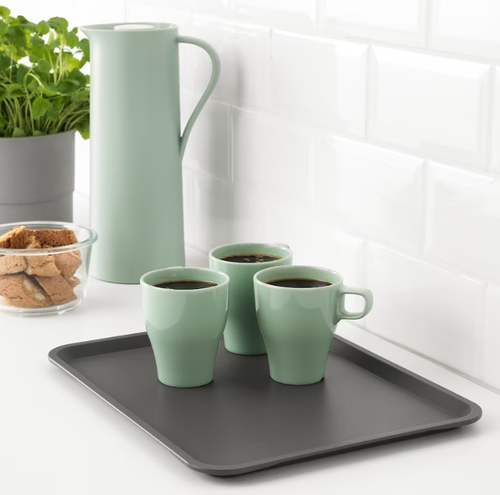 ТИЛЛГАНГ TILLGANG Поднос 37x29 см, серый