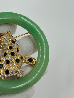 Брошь Леопард Kenneth Jay Lane