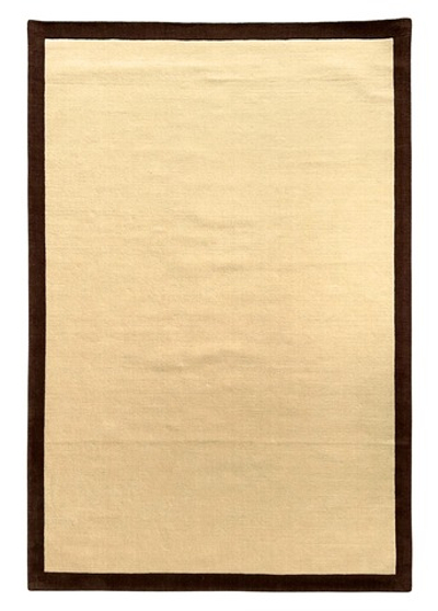 Handwoven Carpet | Cream, Brown
